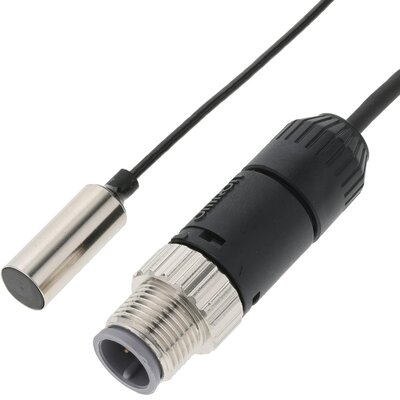 Czujnik indukcyjny zbliżeniowy, mosiądz, średnica czujnika 8 mm, 10..30 V DC, E2EC-C3D1-M1GJ 0.5M