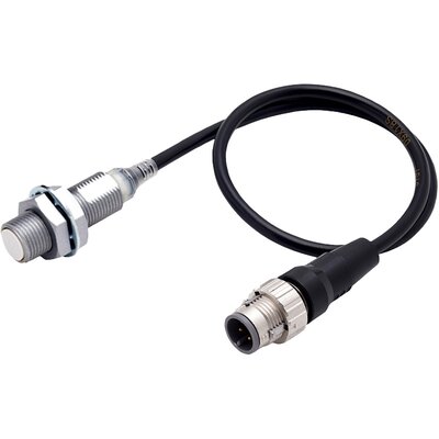 Czujnik indukcyjny zbliżeniowy, mosiądz pokryty PTFE, średnica czujnika 12 mm, 10..30 V DC, E2EQ-X4B1D12-M1TJ 0.3M