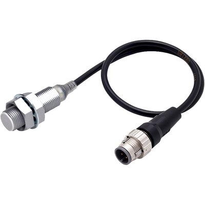 Czujnik indukcyjny zbliżeniowy, mosiądz pokryty PTFE, średnica czujnika 12 mm, 10..30 V DC, E2EQ-X6B1D12-M1TJ 0.3M