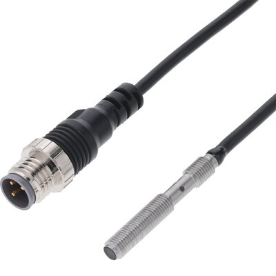 Czujnik indukcyjny zbliżeniowy, stal nierdzewna, średnica czujnika 4 mm, 10..30 V DC, E2E-S04SR8-CJ-B1 0.3M