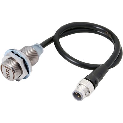 Czujnik indukcyjny zbliżeniowy, stal nierdzewna, średnica czujnika 18 mm, 10..30 V DC, E2EW-X5D118-M1TGJ 0.3M