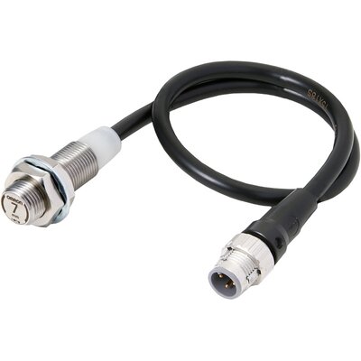 Czujnik indukcyjny zbliżeniowy, stal nierdzewna, średnica czujnika 12 mm, 10..30 V DC, E2EW-X7B3T12-M1TJ 0.3M