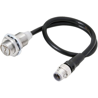 Czujnik indukcyjny zbliżeniowy, stal nierdzewna, średnica czujnika 18 mm, 10..30 V DC, E2EW-X7D118-M1TGJ 0.3M