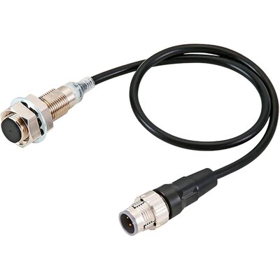 Czujnik indukcyjny zbliżeniowy, niklowany mosiądz, średnica czujnika 12 mm, 10..30 V DC, E2E-X7D212-M1TGJ-T 0.3M