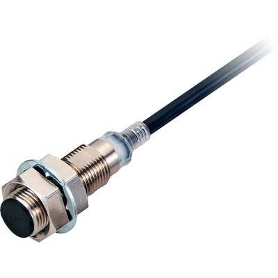 Czujnik indukcyjny zbliżeniowy, niklowany mosiądz, średnica czujnika 12 mm, 10..30 V DC, E2E-X7D212 2M
