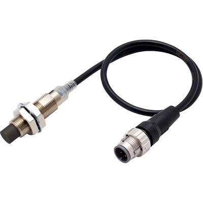 Czujnik indukcyjny zbliżeniowy, niklowany mosiądz, średnica czujnika 12 mm, 10..30 V DC, E2E-X5MB1T12-M1TJ 0.3M