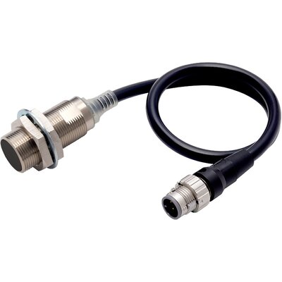 Czujnik indukcyjny zbliżeniowy, niklowany mosiądz, średnica czujnika 18 mm, 10..30 V DC, E2E-X5D1-M1TGJ-T 0.3M