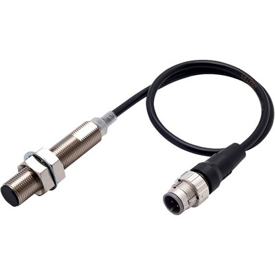 Czujnik indukcyjny zbliżeniowy, niklowany mosiądz, średnica czujnika 12 mm, 10..30 V DC, E2E-X4B2L12-M1TJ 0.3M