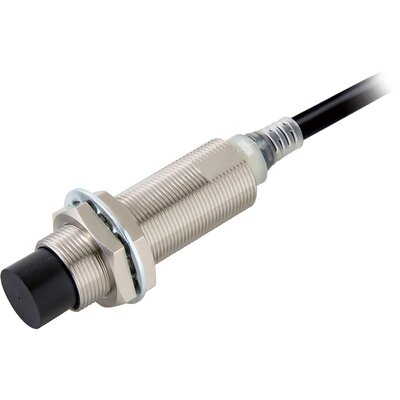 Czujnik indukcyjny zbliżeniowy, niklowany mosiądz, średnica czujnika 18 mm, 10..30 V DC, E2E-X14MD1L 2M