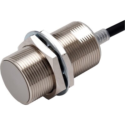 Czujnik indukcyjny zbliżeniowy, niklowany mosiądz, średnica czujnika 30 mm, 10..30 V DC, E2E-X10B2L30 2M