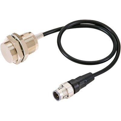 Czujnik indukcyjny zbliżeniowy, niklowany mosiądz, średnica czujnika 30 mm, 10..30 V DC, E2E-X10B1T30-M1TJ 0.3M