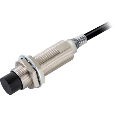 Czujnik indukcyjny zbliżeniowy, niklowany mosiądz, średnica czujnika 18 mm, 10..30 V DC, E2E-X16MD1L-T 2M