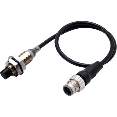 Czujnik indukcyjny zbliżeniowy, niklowany mosiądz, średnica czujnika 12 mm, 10..30 V DC, E2E-X10MB1T12-M1TJ 0.3M
