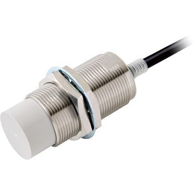 Czujnik indukcyjny zbliżeniowy, niklowany mosiądz, średnica czujnika 30 mm, 10..30 V DC, E2E-X30MD1L-T 2M