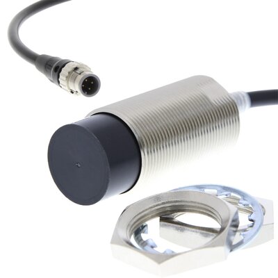 Czujnik indukcyjny zbliżeniowy, niklowany mosiądz, średnica czujnika 30 mm, 10..30 V DC, E2E-X40MD2L30-M1TGJ-T 0.3M