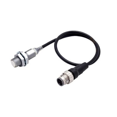 Czujnik indukcyjny zbliżeniowy, mosiądz pokryty PTFE, średnica czujnika 12 mm, 10..30 V DC, E2EQ-X4B1T12-M1TJ 0.3M