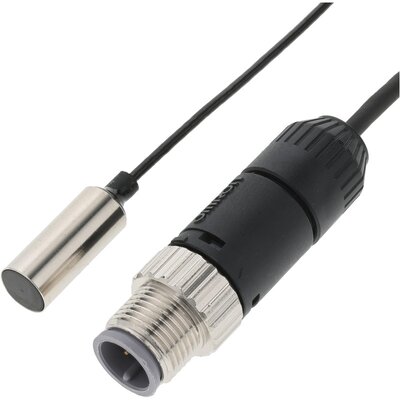 Czujnik indukcyjny zbliżeniowy, mosiądz, średnica czujnika 8 mm, 10..30 V DC, E2EC-C3D1-M1TGJ-1 0.3M