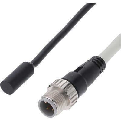 Czujnik indukcyjny zbliżeniowy, stal nierdzewna, średnica czujnika 8 mm, 10..30 V DC, E2EC-QC2D1-M1GJ-T-1 0.3M
