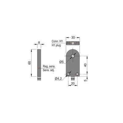 Czujnik indukcyjny z otworem SIA05-NE H1, SIA000078
