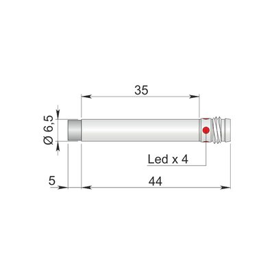 Czujnik indukcyjny SI6.5-DCE3 PNP NO H1 S, I65000055