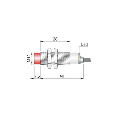 Czujnik indukcyjny SI12SM-CE4 PNP NO S LC10, I12000684