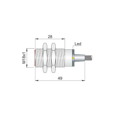Czujnik indukcyjny SI18SM-C5 NPN NO S, I18000503