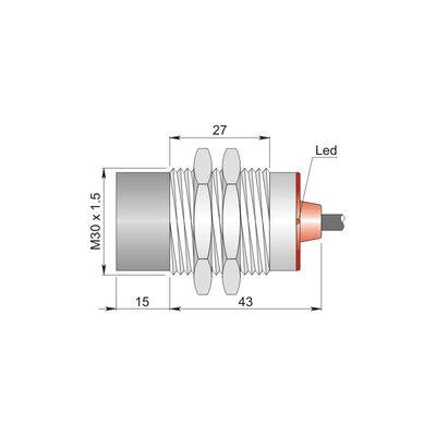 Czujnik indukcyjny SI30SM-DCE20 PNP NC S, I30000474