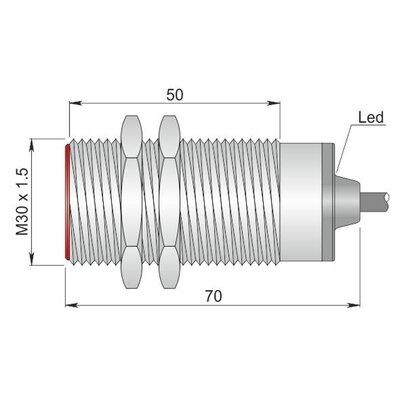 Czujnik indukcyjny, ATEX, model SI30-B10 NC AD3 LC5, Y30000090
