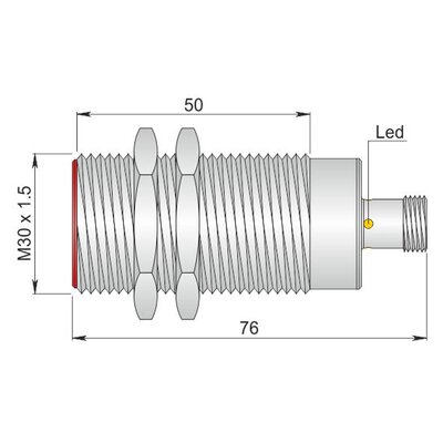 Czujnik indukcyjny SI30-C10 PNP NO H, I30000052