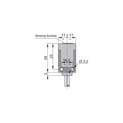 Czujnik indukcyjny SIP17-NE5 LC10, SIP000246