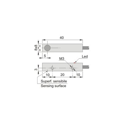 Czujnik indukcyjny SIPA8-C2 PNP NO, SIP000025