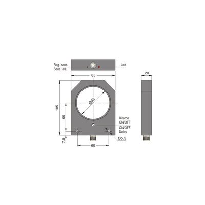 Czujnik indukcyjny z otworem SIA63-CE PNP NO+NC H R, SIA000156
