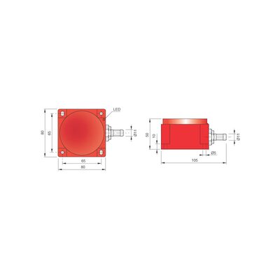 Czujnik indukcyjny SIQ80-CE50 PNP NO+NC, SIP000114