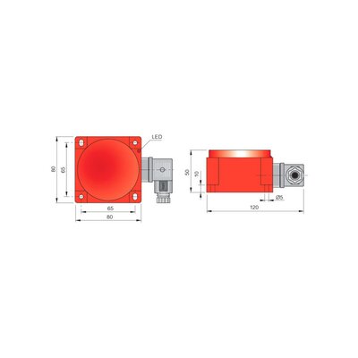 Czujnik indukcyjny SIQ80-CE50 PNP NO+NC K, SIP000116