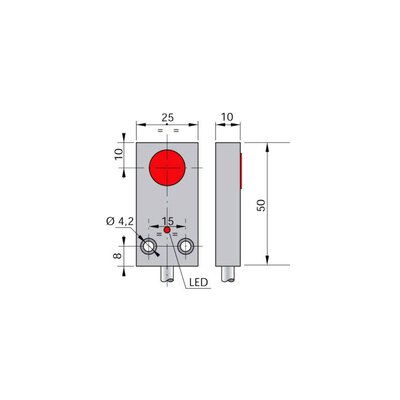 Czujnik indukcyjny SIP25-C5 NPN NO+NC LC10, SIP000222
