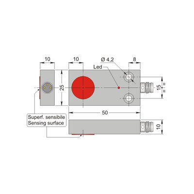 Czujnik indukcyjny SIP25-C5 PNP NO H1, SIP000068