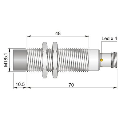 Czujnik indukcyjny SI18-DCE16 PNP NC H, I18000470