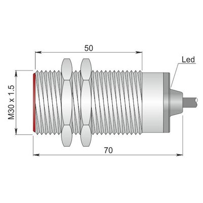 Czujnik indukcyjny, ATEX, model SI30-C10 NPN NO+NC AD3 LC5, Y30000078