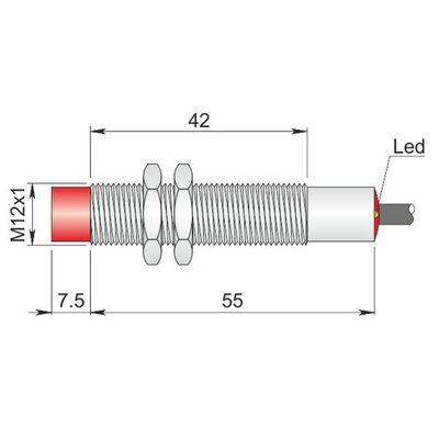 Czujnik indukcyjny, ATEX, model SI12-CE4 NPN NO+NC AD3 LC5, Y12000070