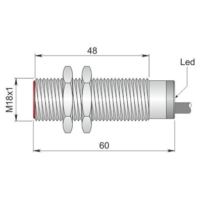 Czujnik indukcyjny, ATEX, model SI18-C5 PNP NO+NC AD3 LC5, Y18000073