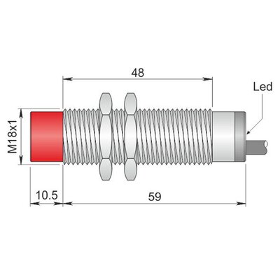 Czujnik indukcyjny, ATEX, model SI18-CE8 PNP NO+NC AD3 LC5, Y18000087