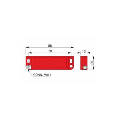 Czujnik magnetyczny bezpieczeństwa SMS88-P5 2NC H1 PL, QMP000040