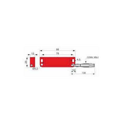 Czujnik magnetyczny bezpieczeństwa SMS88-P5 2NC H1C PR, QMP000041