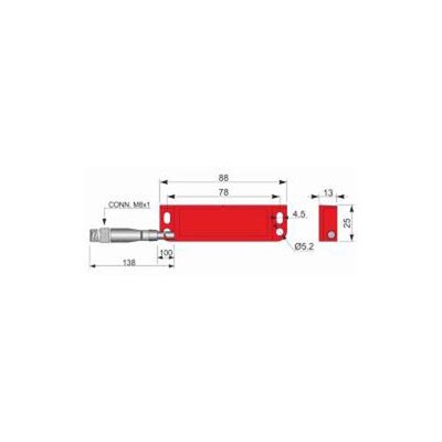 Czujnik magnetyczny bezpieczeństwa SMS88-P5 2NC H1C PL, QMP000042