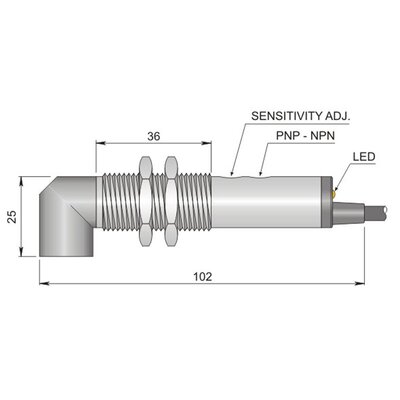 Czujnik optyczny FT18SM-CR 90, FT1000531
