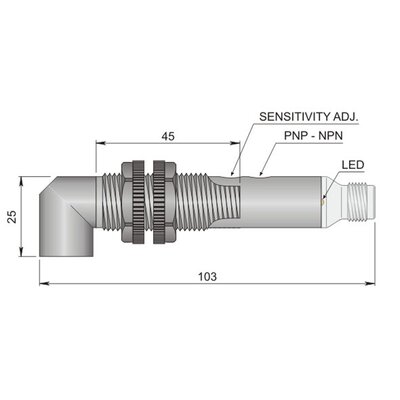 Czujnik optyczny FT18SP-CBR 90 H, FT1000600