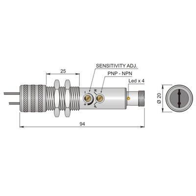 Czujnik optyczny FT18SM-CFR H, FT1000555
