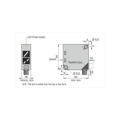 Czujnik optyczny FTQSP-BE-R-H, FTQ000146