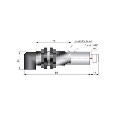 Czujnik optyczny FT18-ABR-90-H, FT1000009