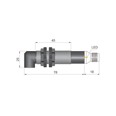 Czujnik optyczny FT18EL-CR PNP NO+NC H 90, FT1000298